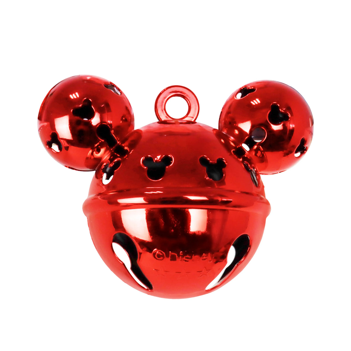 Ornamento, Cascabel Mickey, Color Rojo