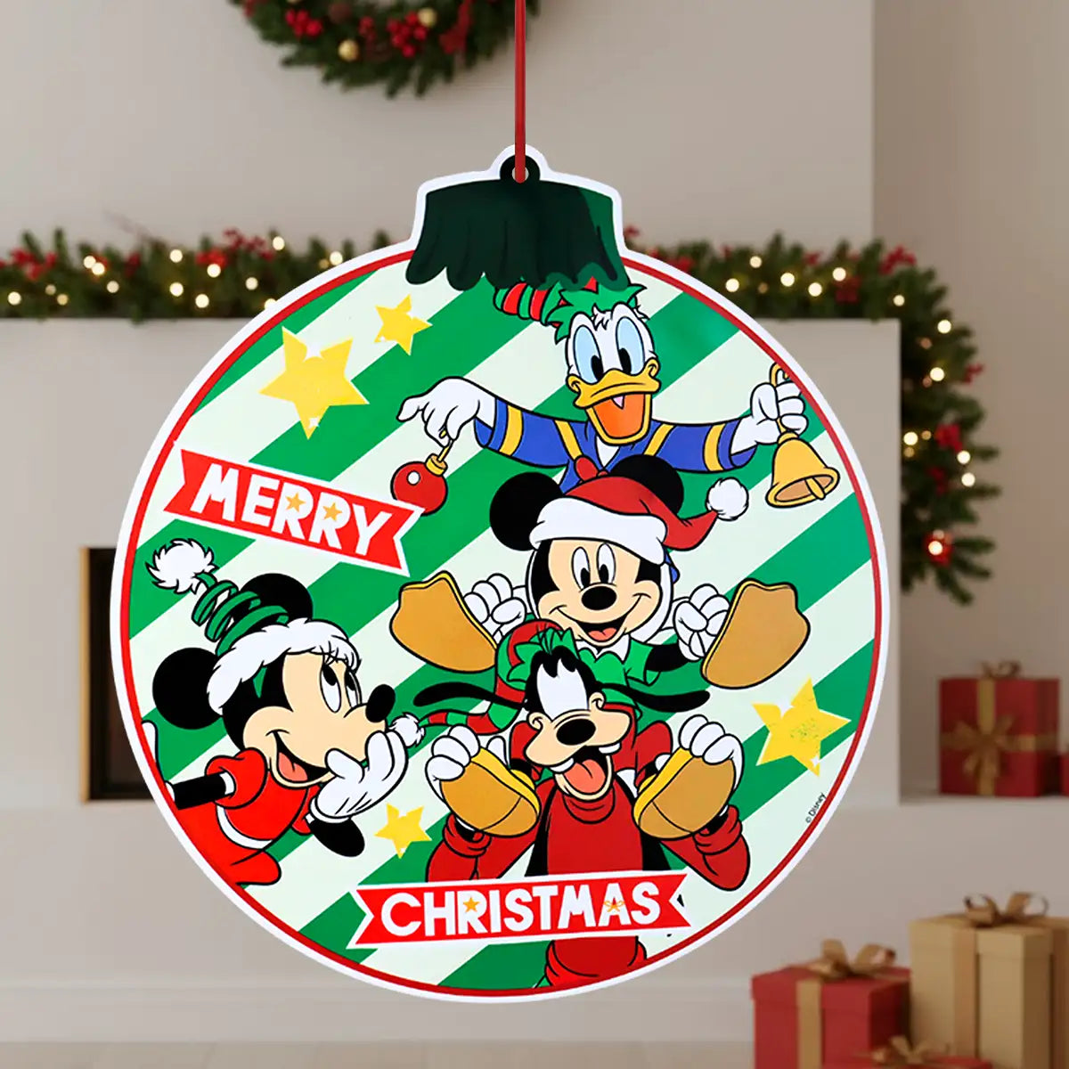 Ornamento, Mickey & Minnie, Color Verde