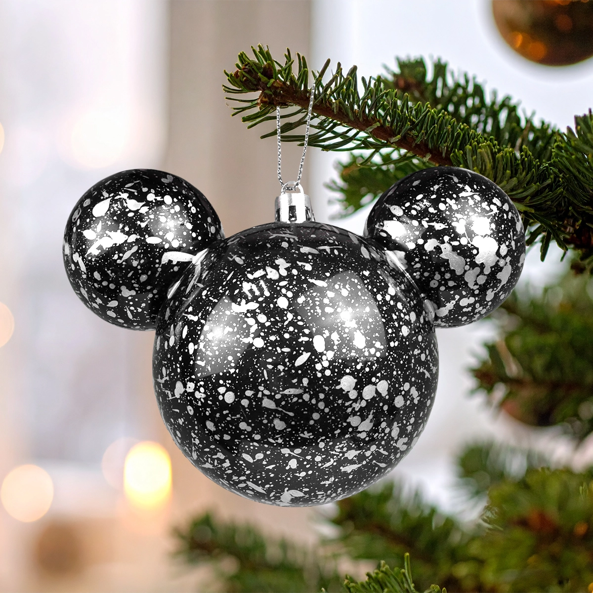 Esfera Navideña, Mickey, Color Negro