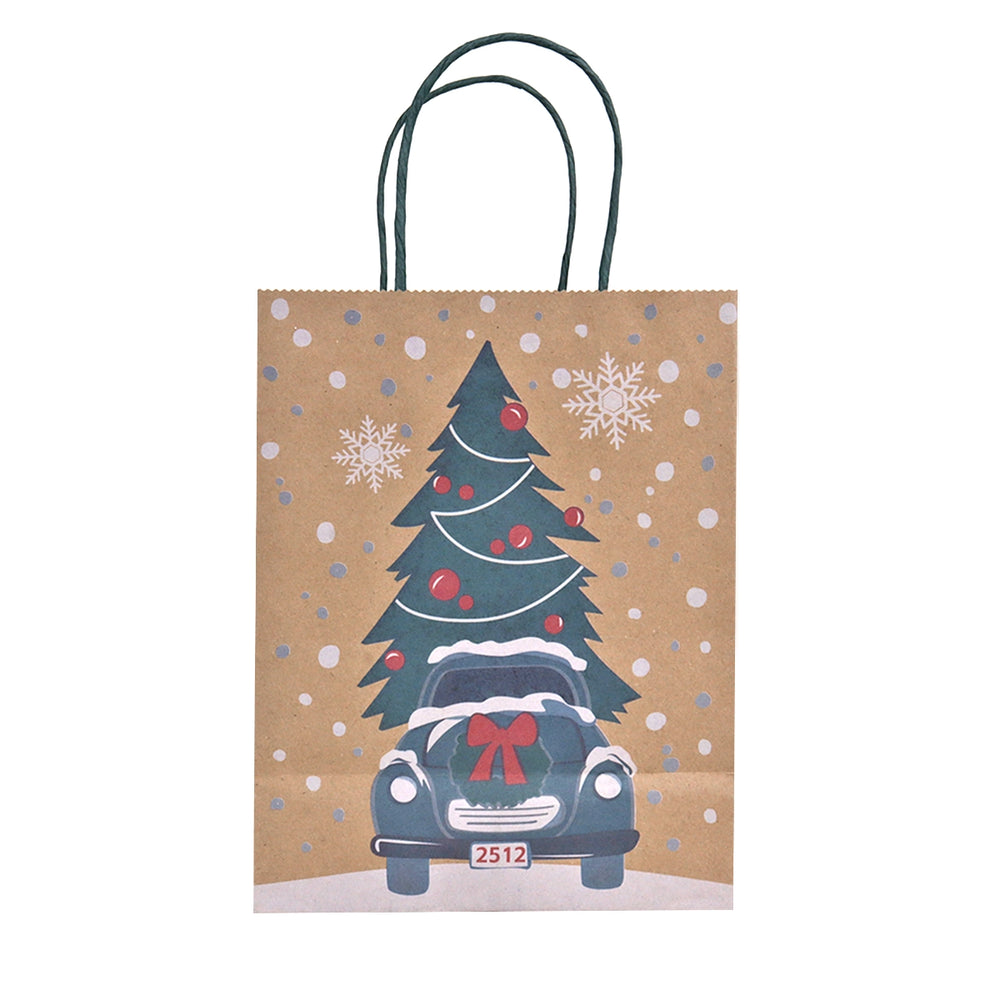 Bolsa de Regalo Navideña, Muñeco de Nieve, 3 pzas