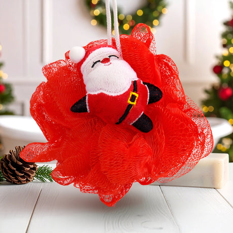 Esponja de Baño Navideña, Santa Claus