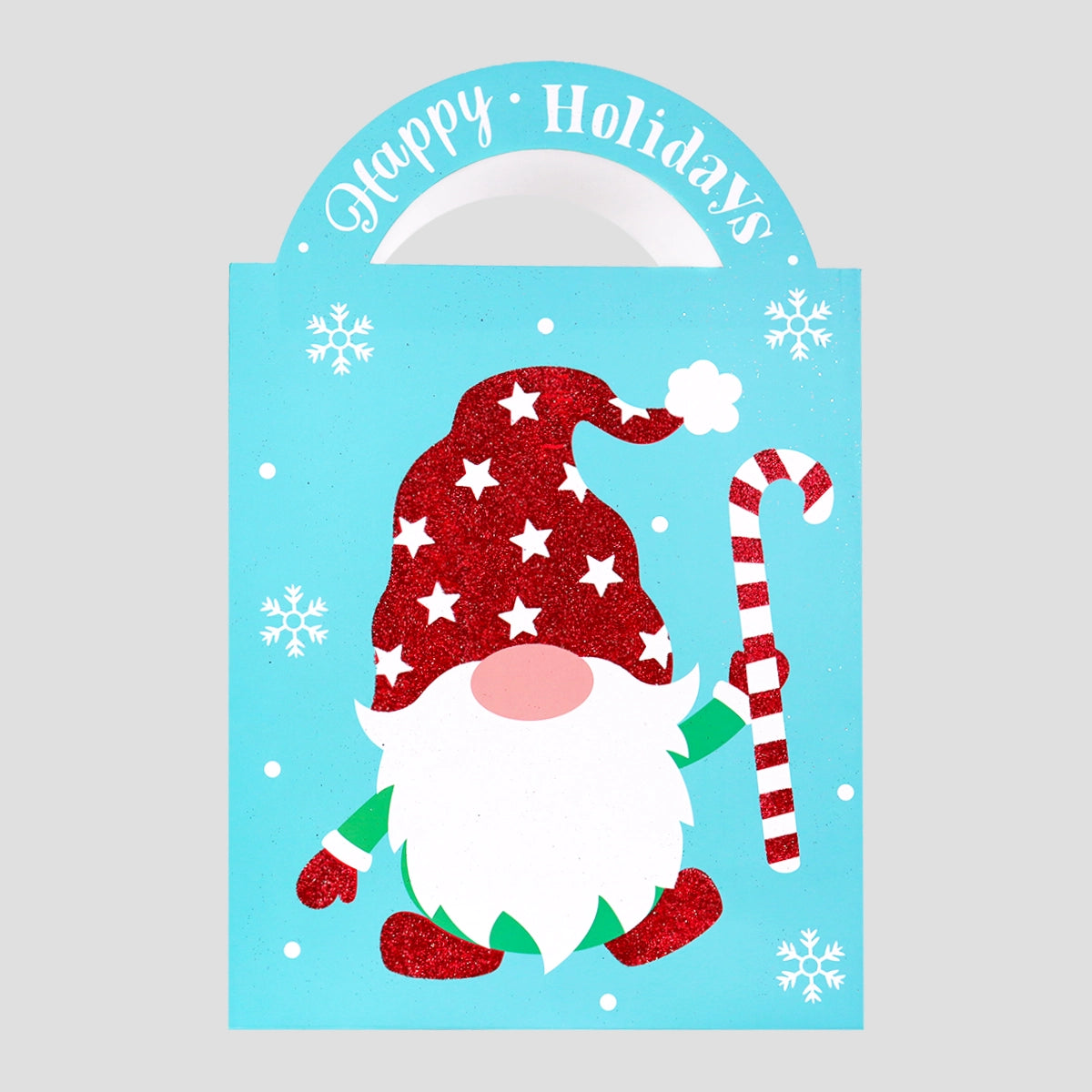 Bolsa de Regalo Navideña con Asa, Gnomo