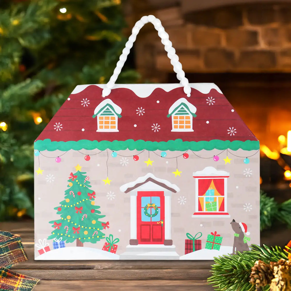 Bolsa de Regalo Navideña, Forma de Casa