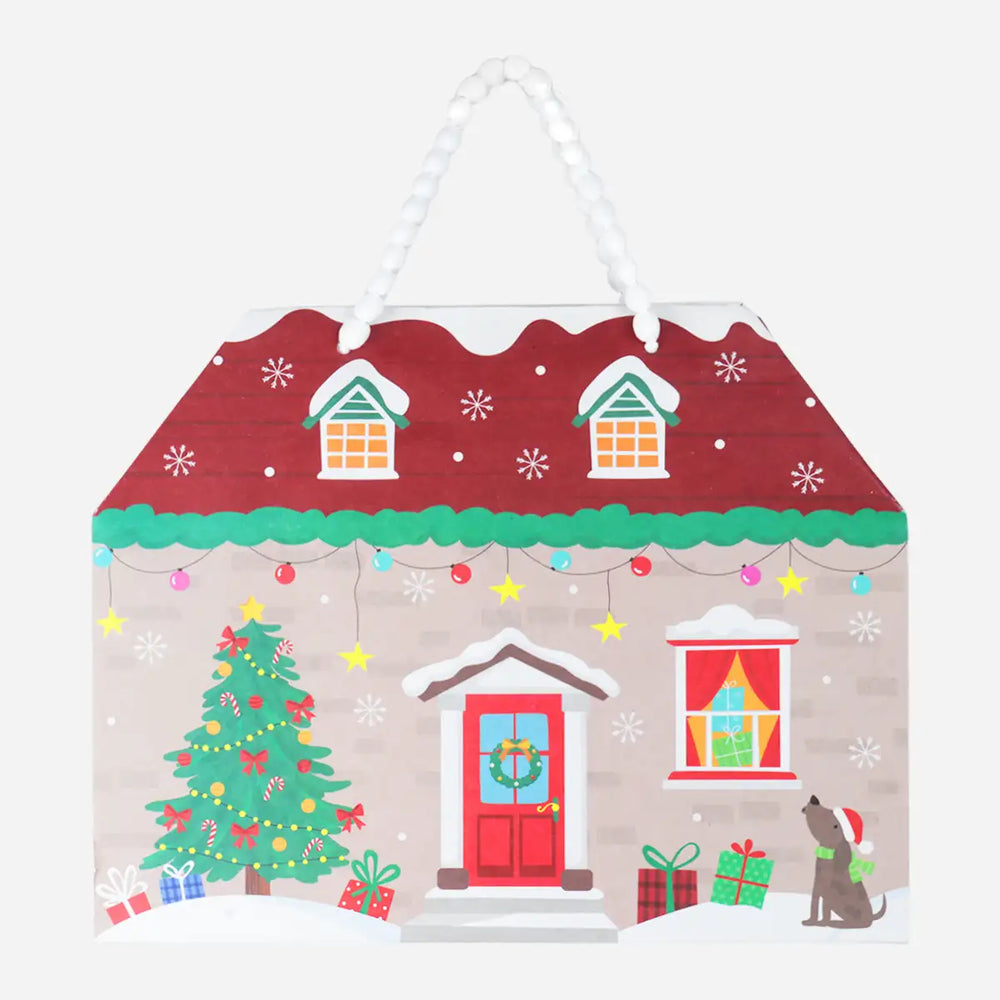 Bolsa de Regalo Navideña, Forma de Casa