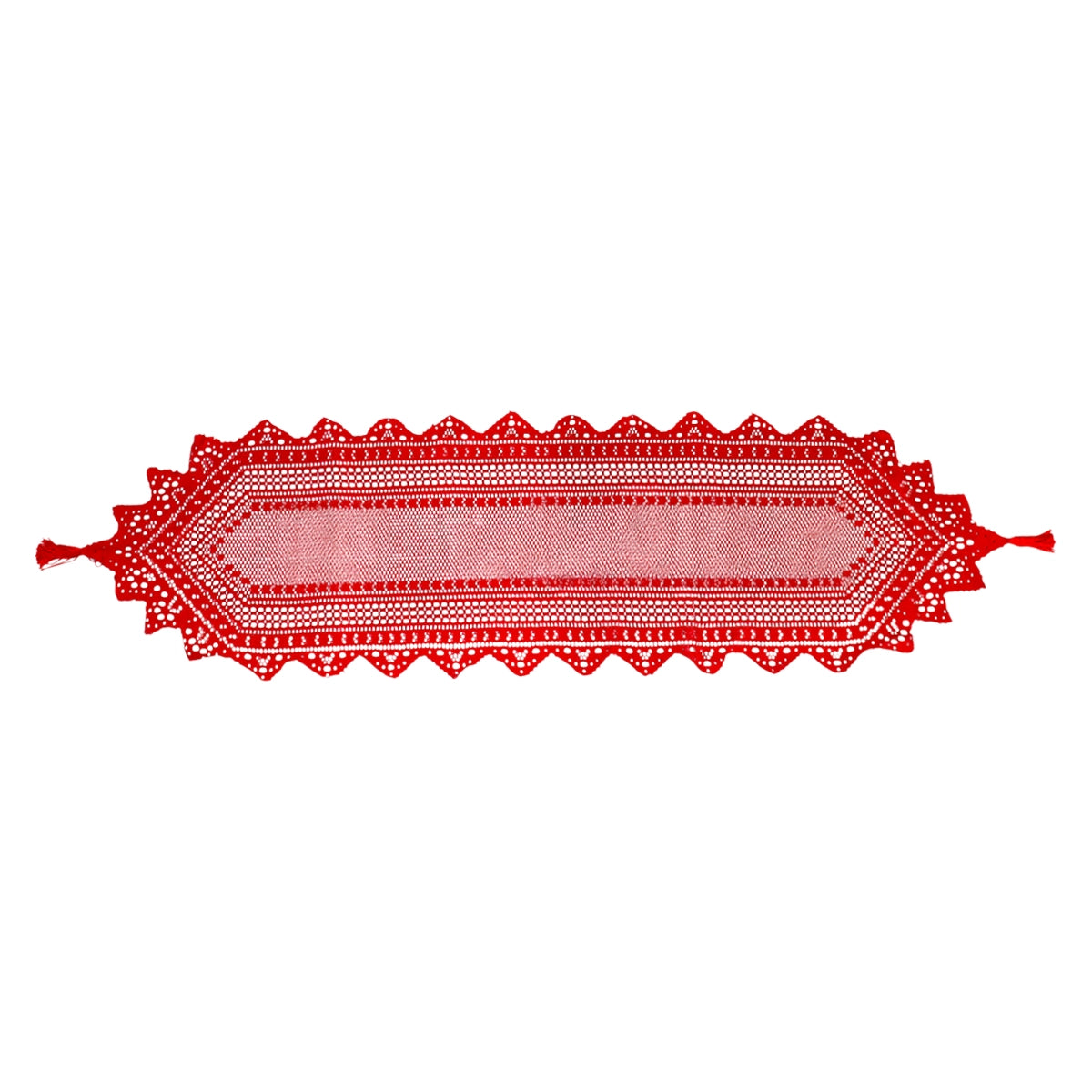 Camino de Mesa Navideño, Diseño Carpeta, Color Rojo