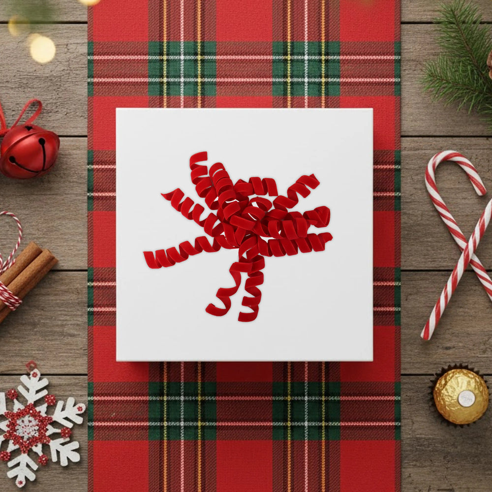 Ornamento Navideño, Moño, Color Rojo