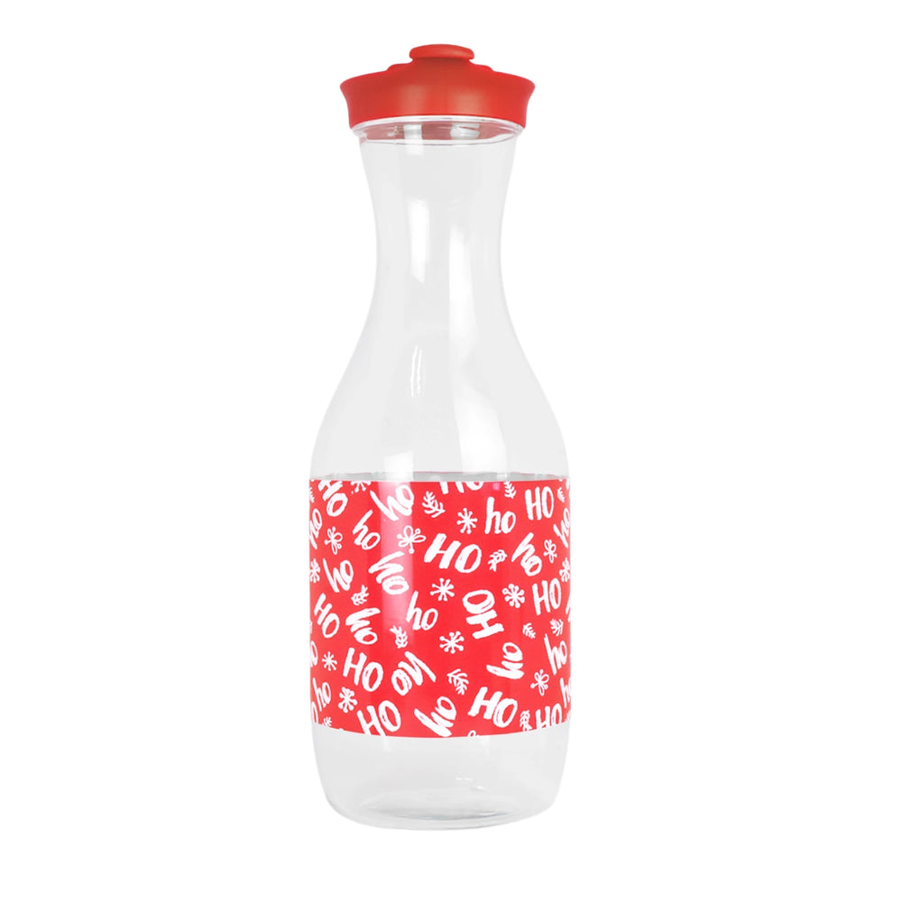 Botella de Agua Navideña, Color Rojo, 1.5 L