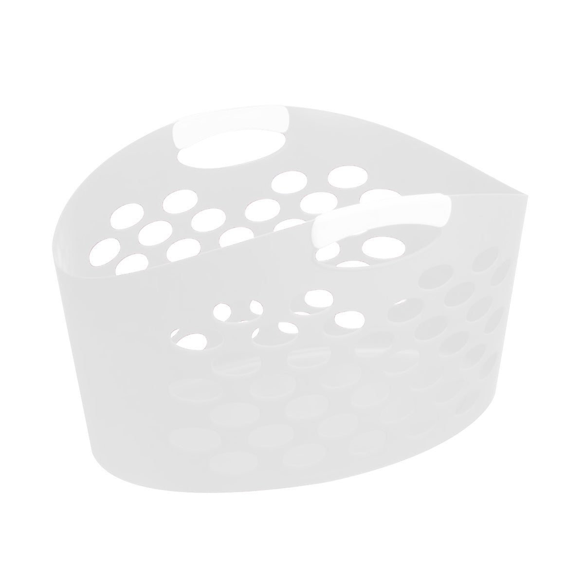 Canasta para Ropa, Plástico, Color Blanco