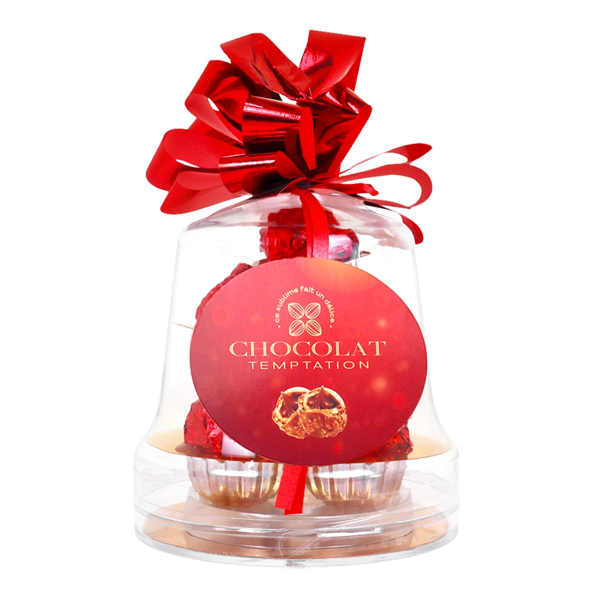 Chocolate, Campana, Color Rojo, 88 gr