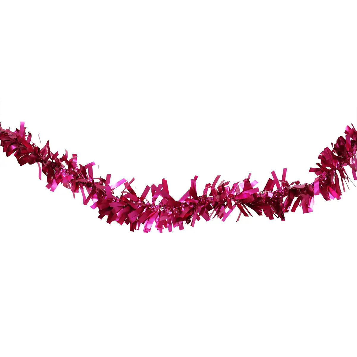 Guirnalda Navideña, Color Fucsia, Tinsel, 2.5 m