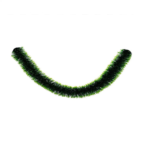 Guirnalda Navideña, Color Verde con Tinsel