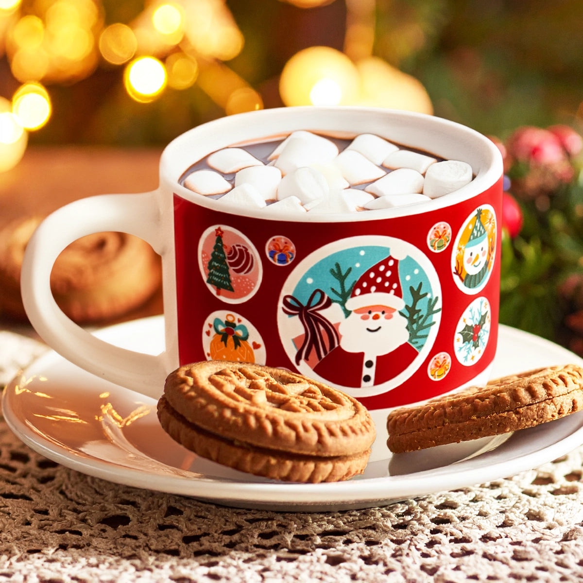 Taza, Diseño Santa, 414 ml