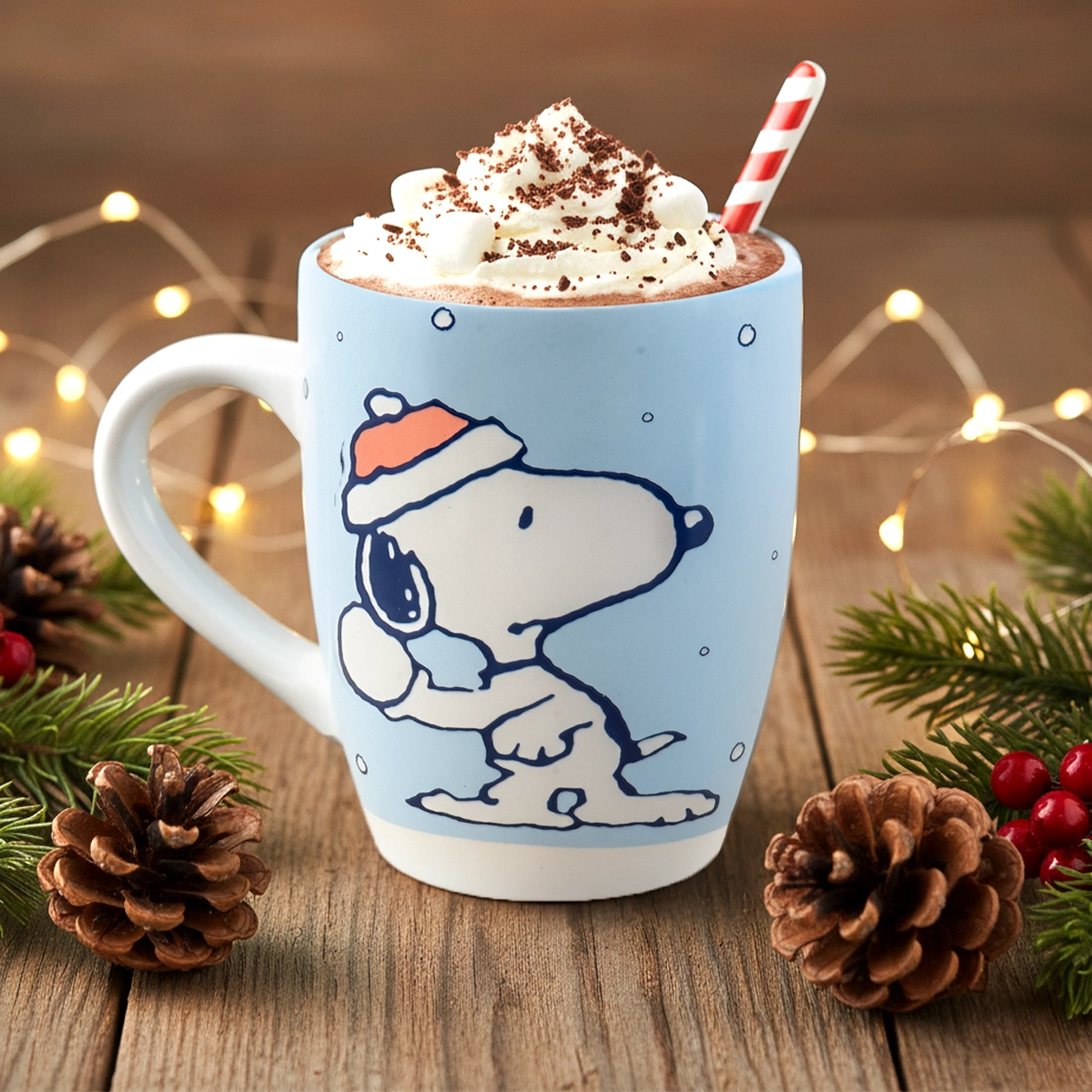 Taza, Diseño Snoopy en la Nieve