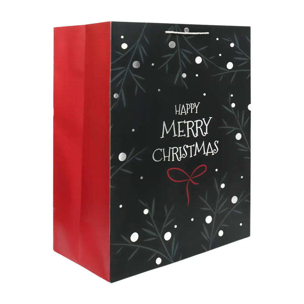 Bolsa de Regalo Navideña "Happy Merry Christmas"