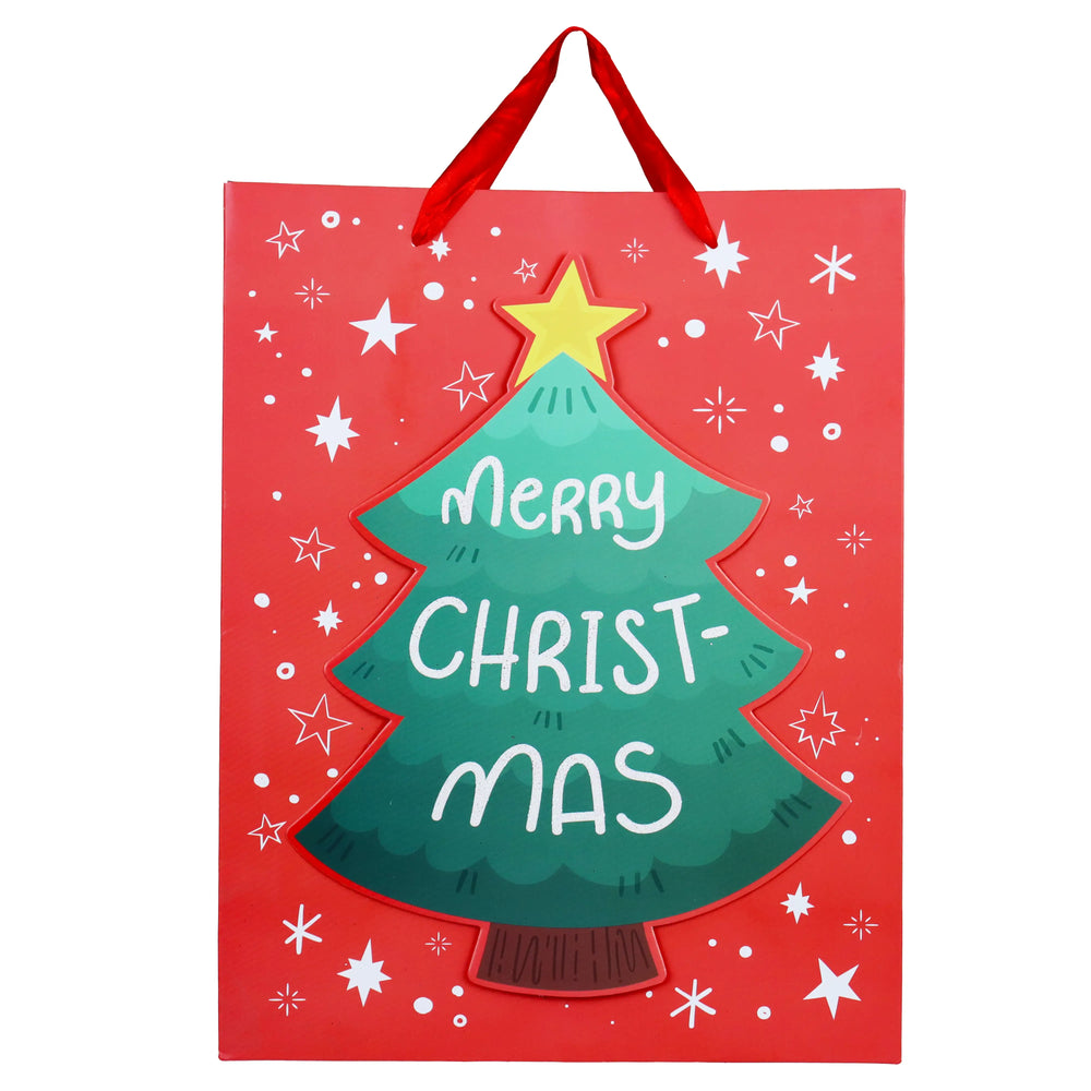 Bolsa de Regalo Navideña, Merry Christmas, Árbol