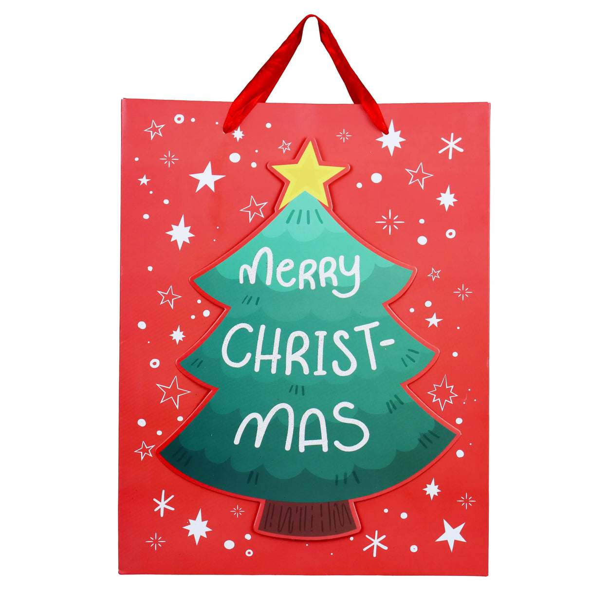 Bolsa de Regalo Navideña, Merry Christmas, Árbol