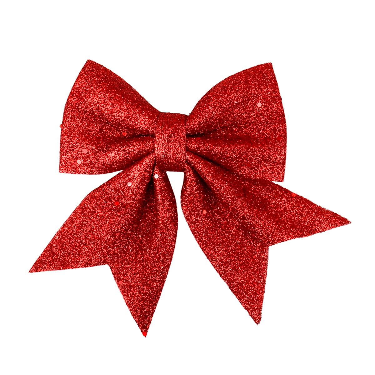 Set de 2 Moños, Glitter, Color Rojo