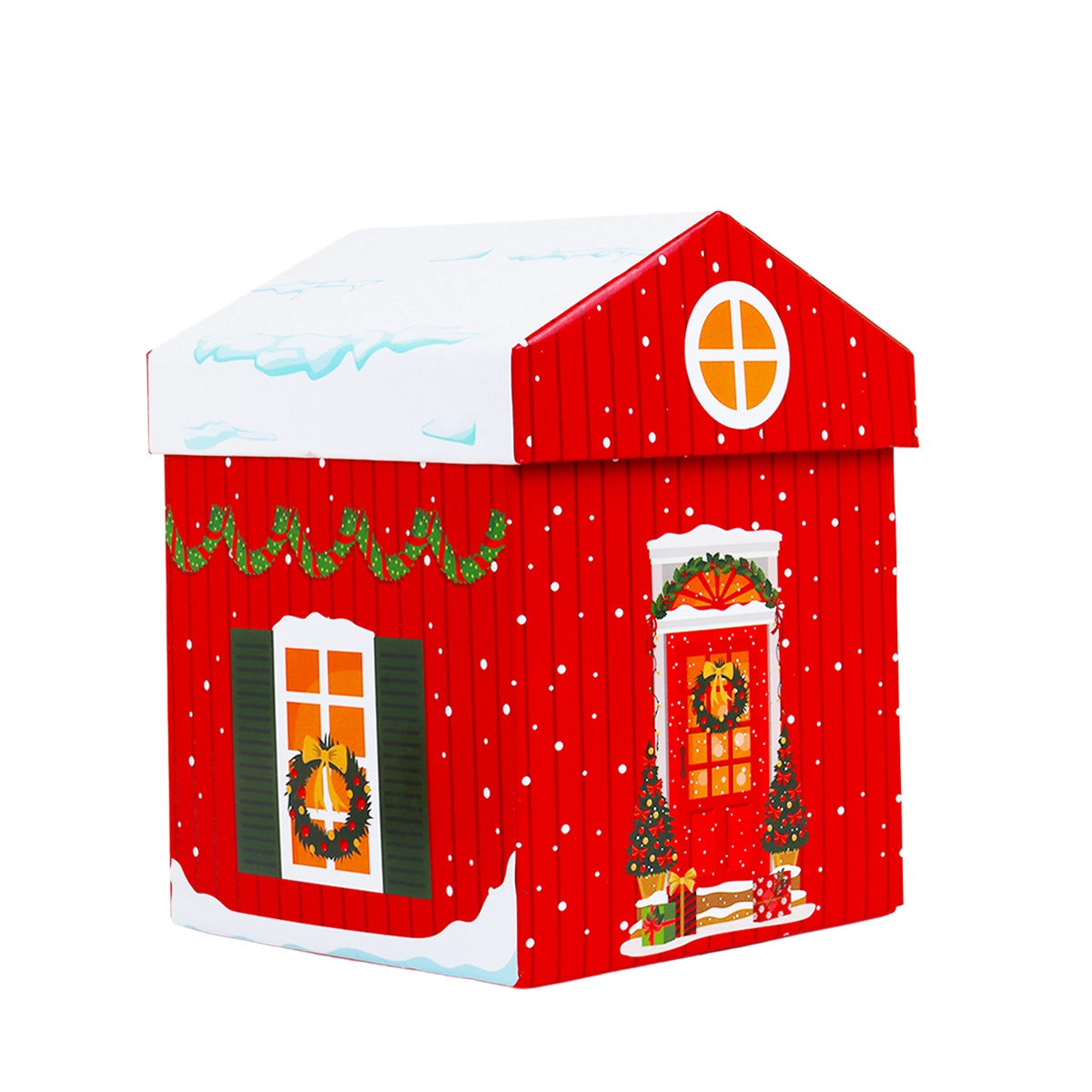 Caja Navideña en Forma de Casa, Nevada