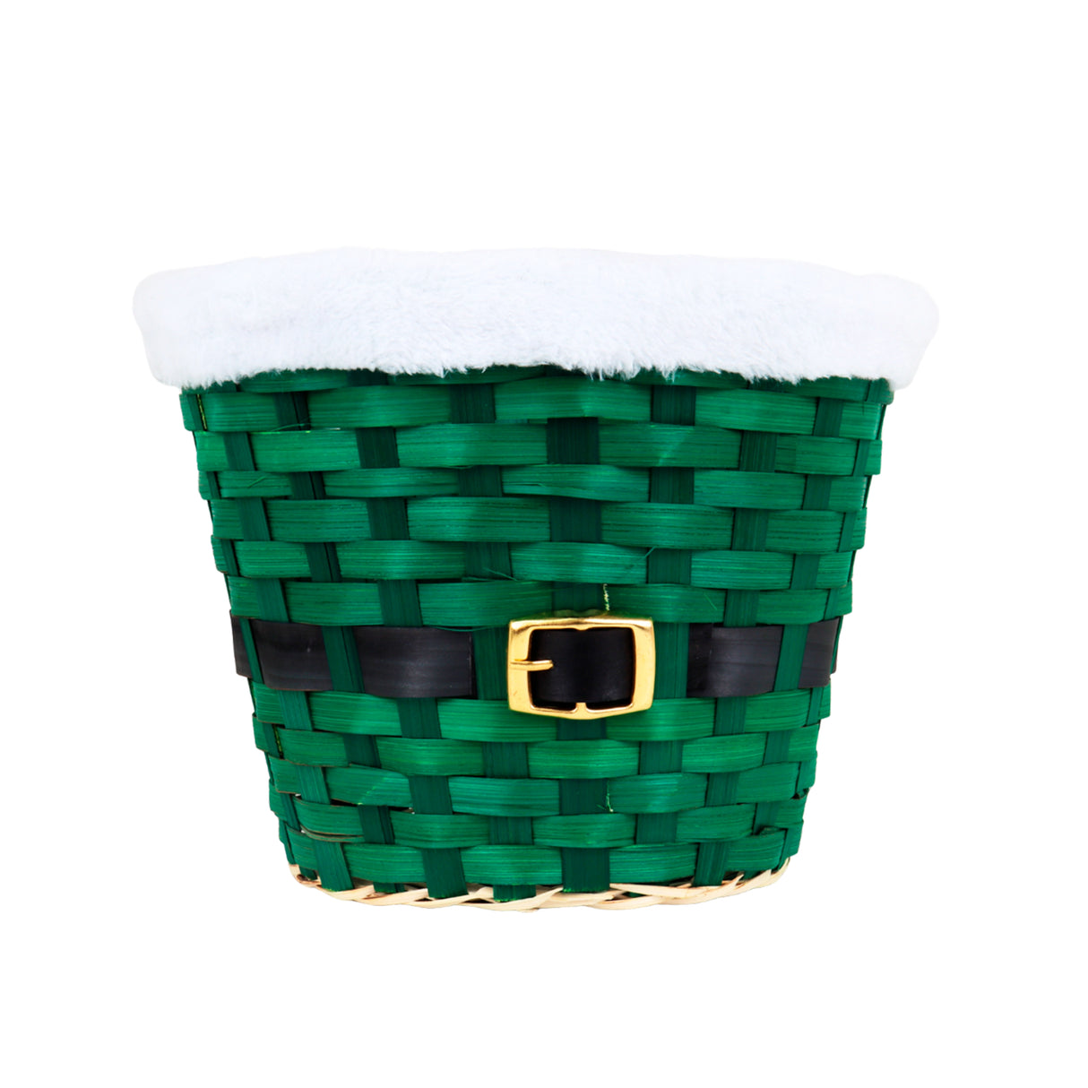 Canasta de Bambú, Santa, Color Verde