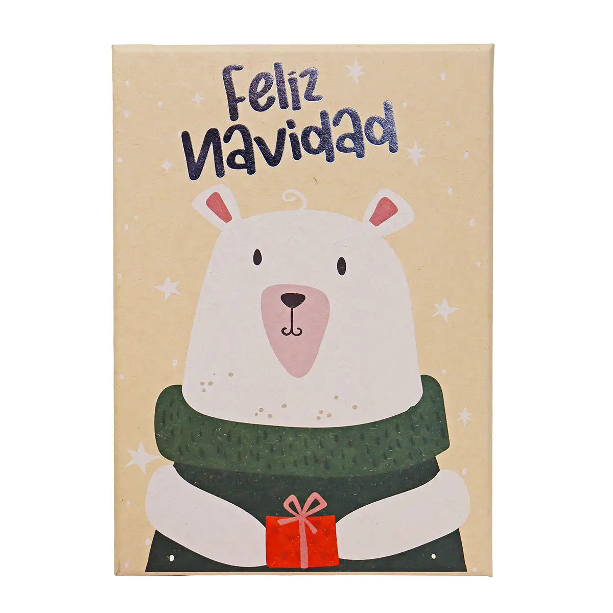 Caja de Regalo Navideña, Feliz Navidad, Oso Polar