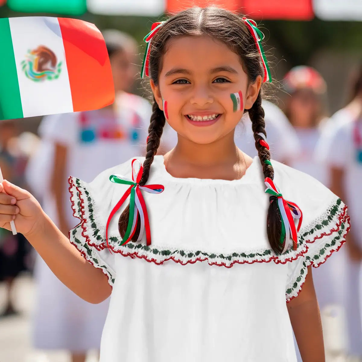 Blusa Regional, Color Blanco, Fiestas Patrias, Talla Mediana