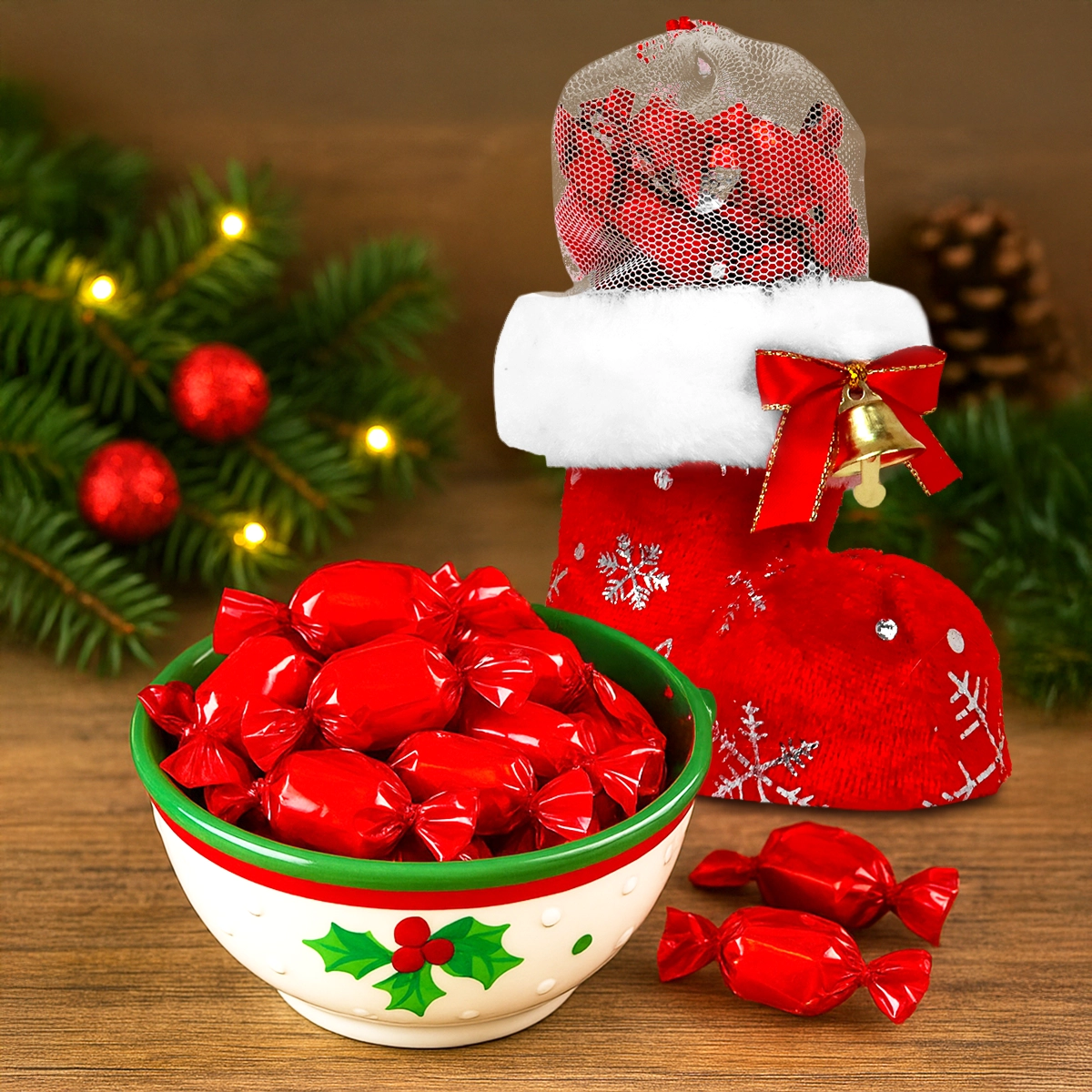 Bota Navideña con Caramelos, 28 gr