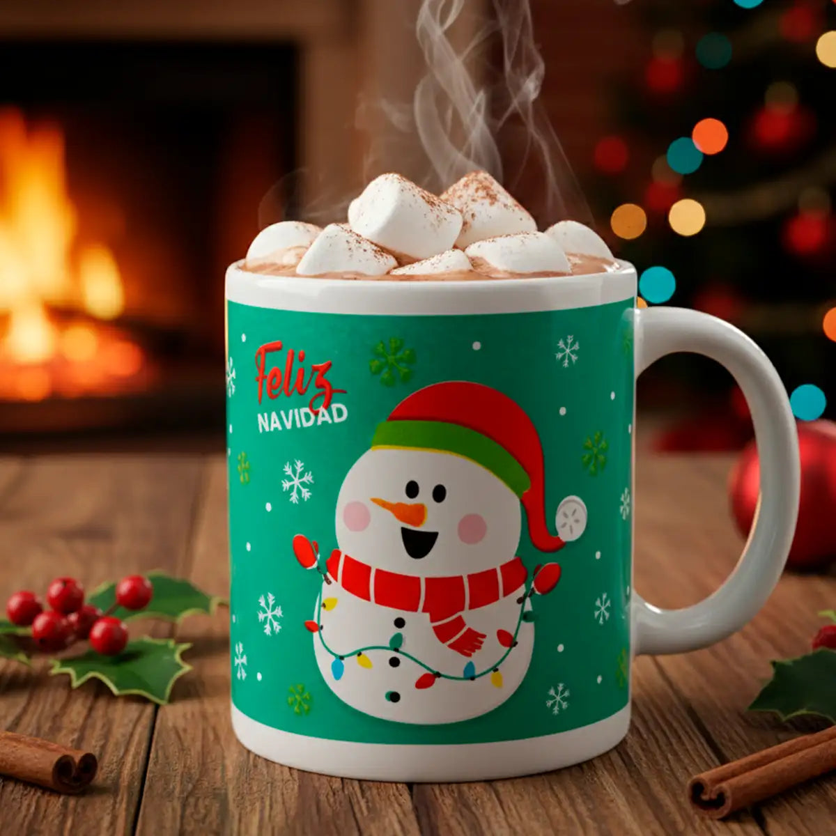 Taza con Dulces, Muñeco de Nieve, 56 gr