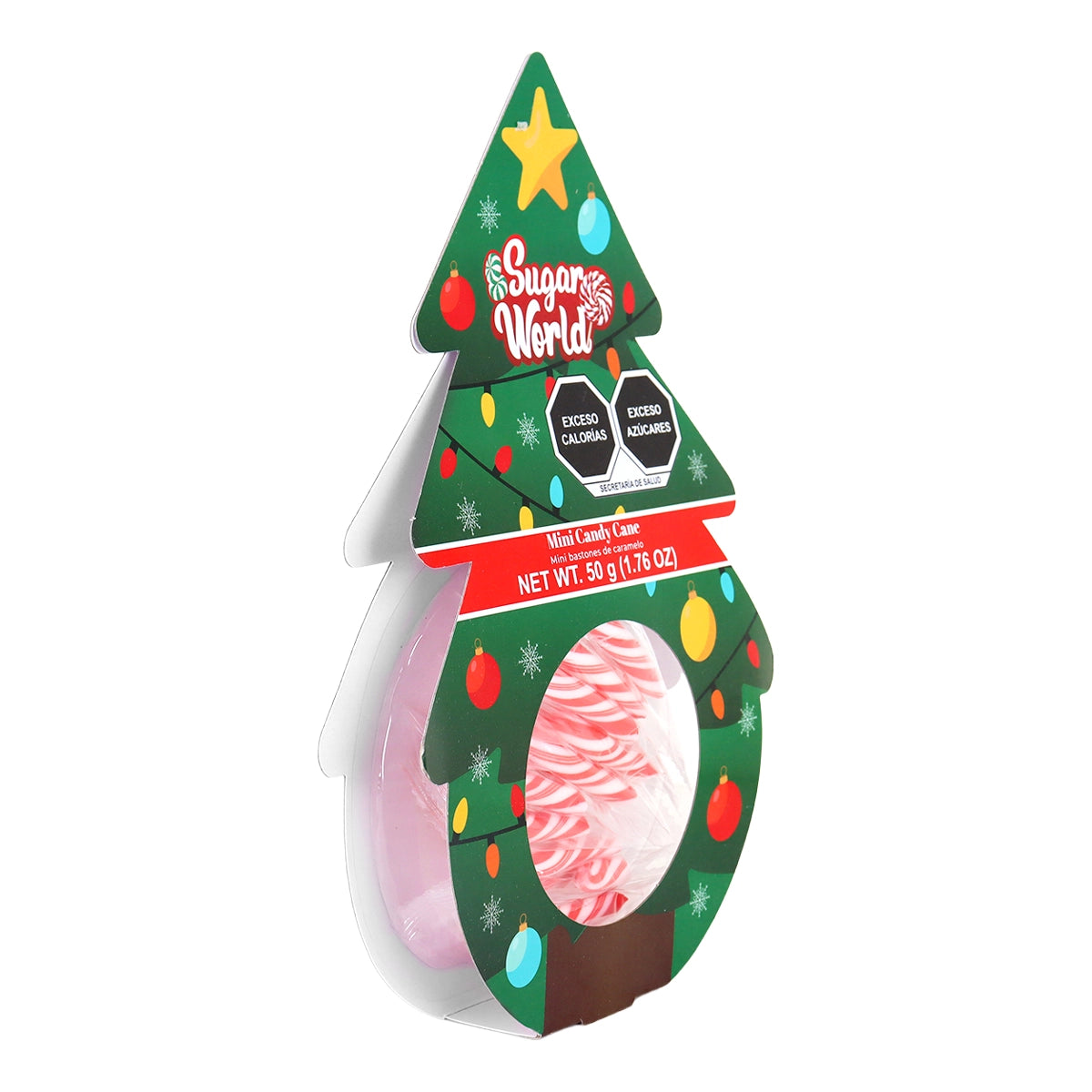 Mini Bastones de Dulce, Envoltura Pino, 50 gr