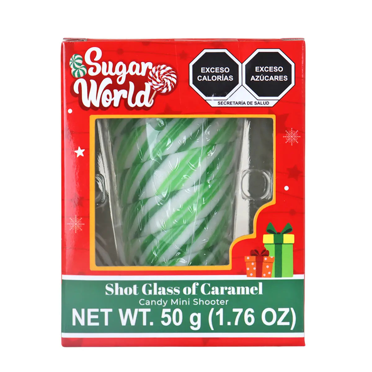 Caramelo en Forma de Vaso de Shot, Color Verde