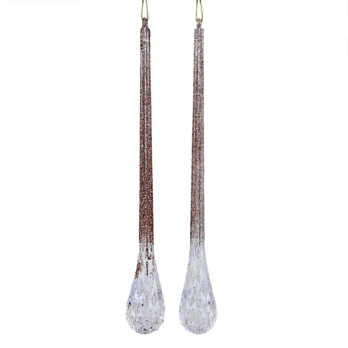 Ornamento, Forma de Gota de Diamante, 2 pzas