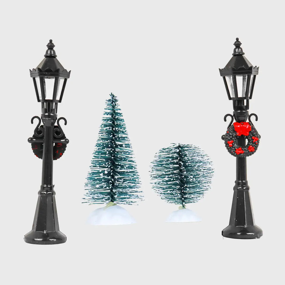 Accesorios Mini para Villa Navideña
