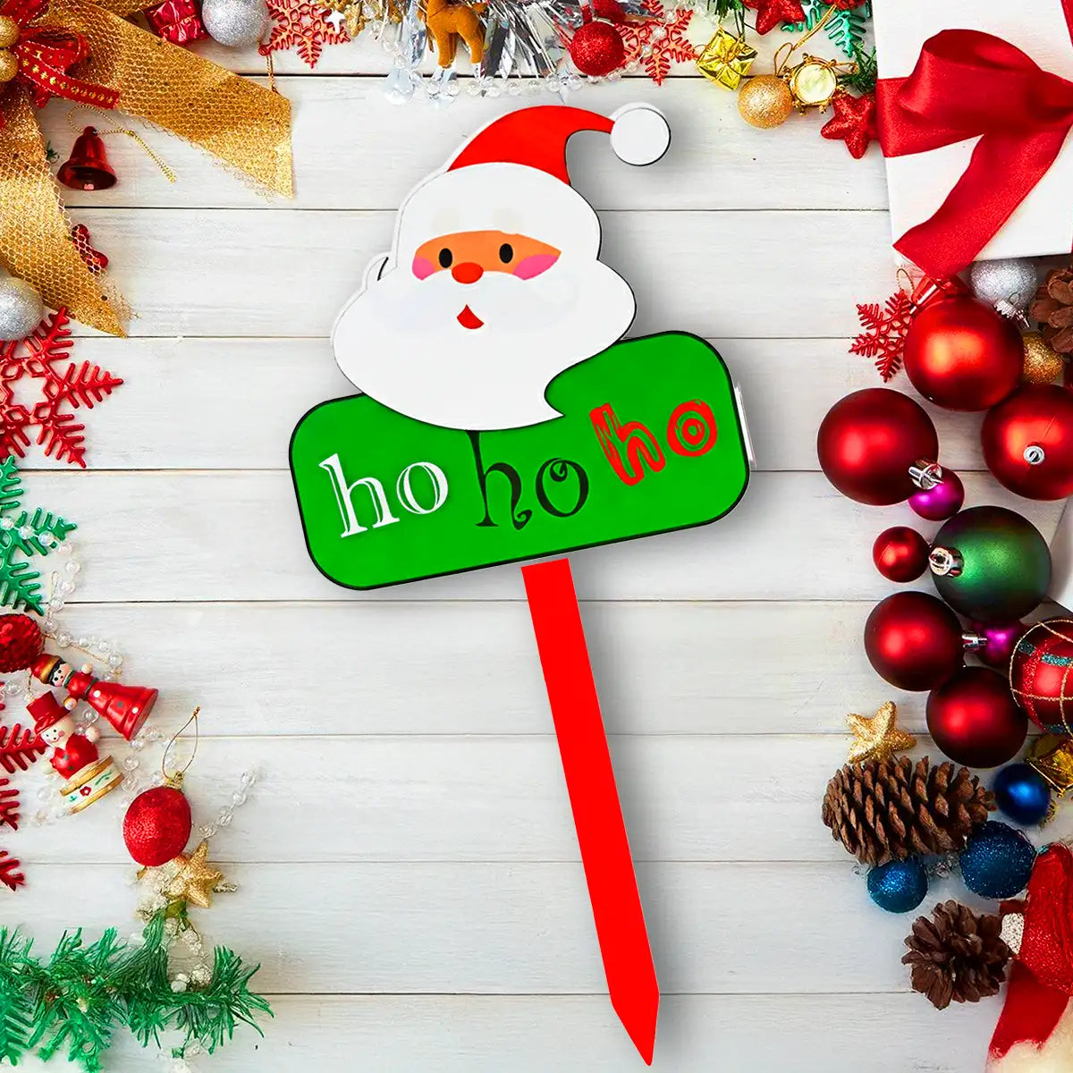 Estaca Decorativa, ho ho ho, Santa
