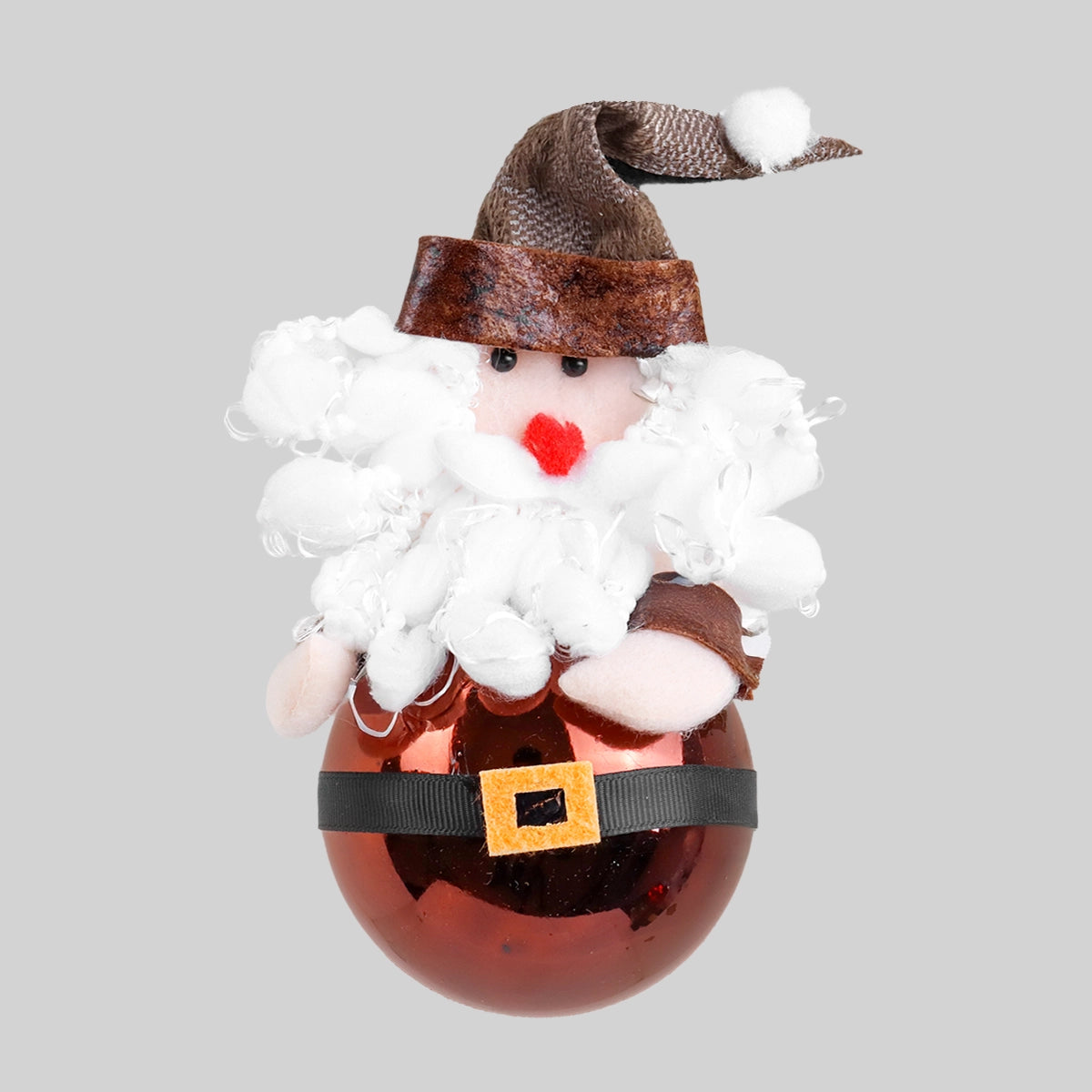 Esfera Navideña, Santa Claus, Color Café