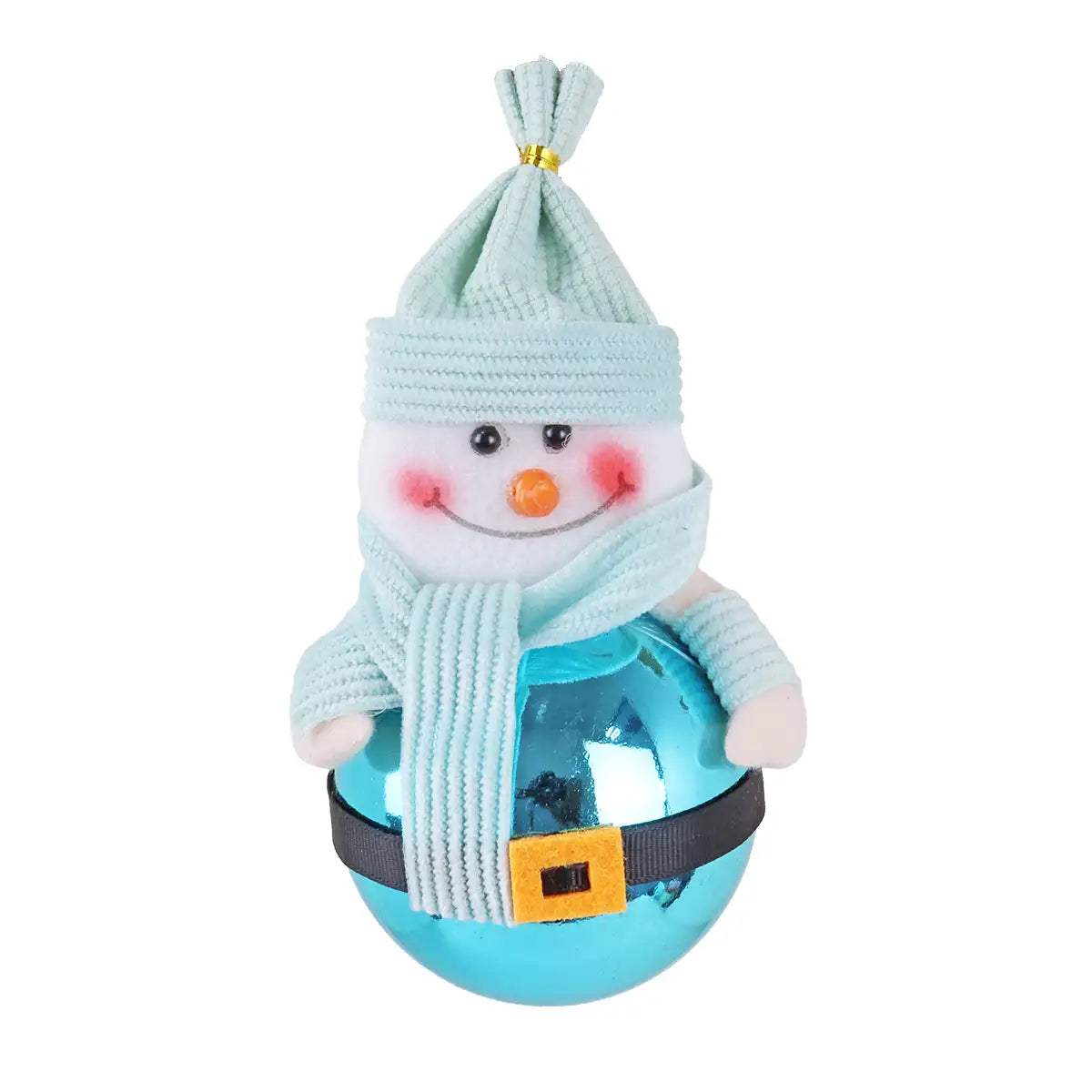 Esfera Navideña, Snowman, Color Azul