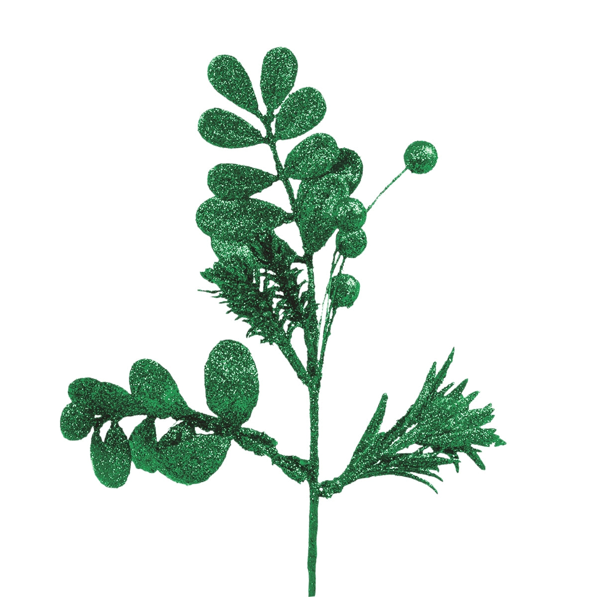 Follaje Navideño Brillante, Flor, Color Verde