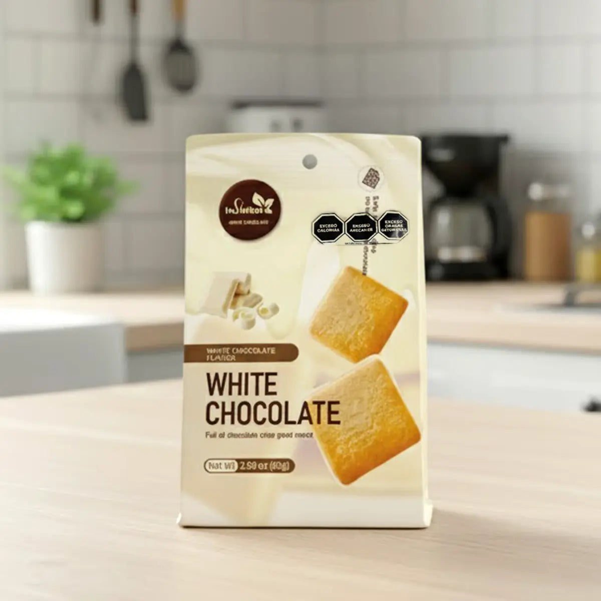 Cookie Sándwich, Sabor Chocolate Blanco, 130 gr