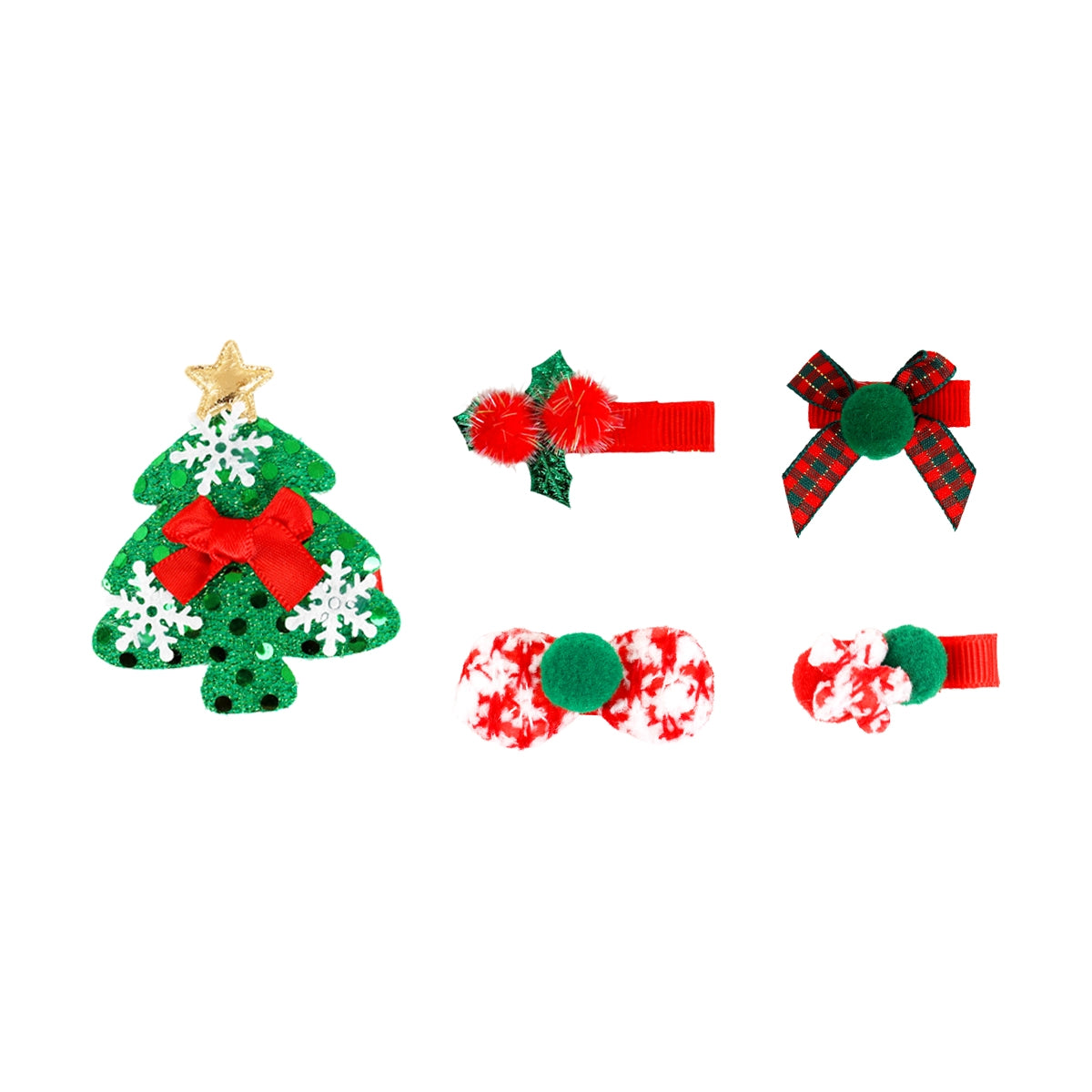 Broches de Cabello Navideños, Pino