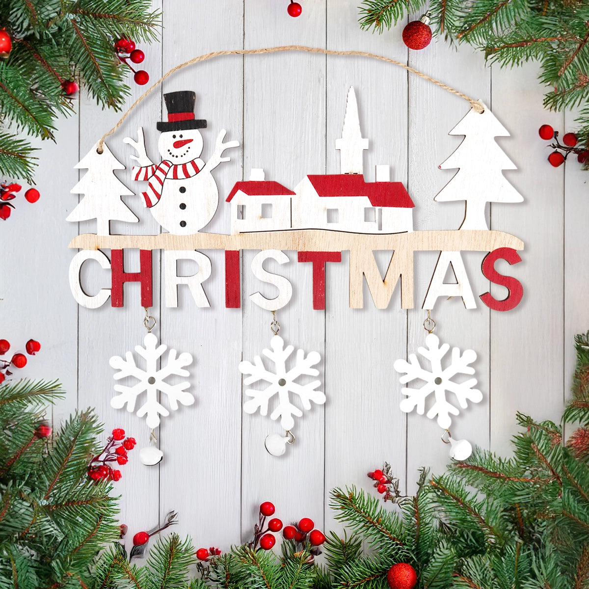 Letrero Navideño en MDF, Christmas, Snowman