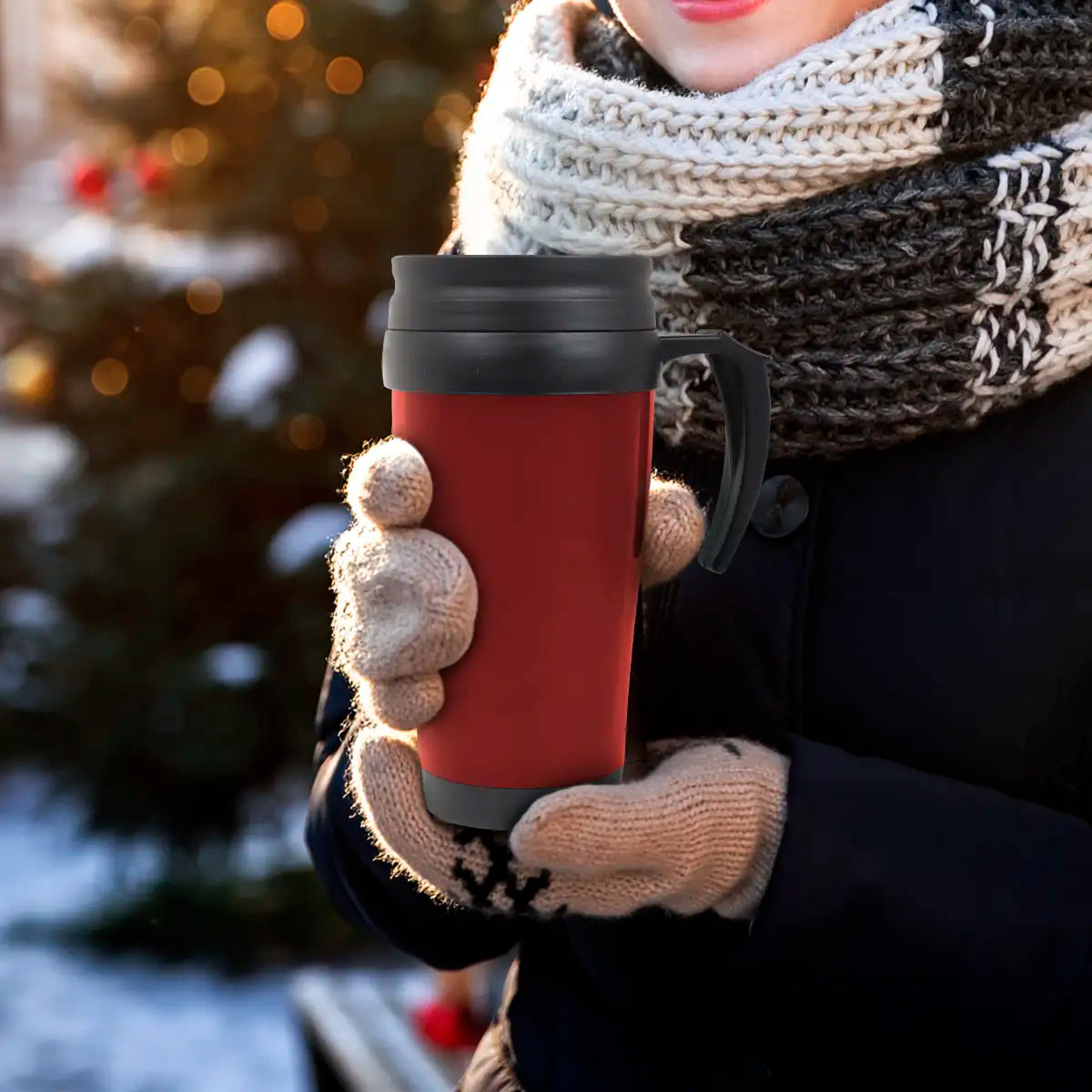 Termo de Plástico, Color Rojo