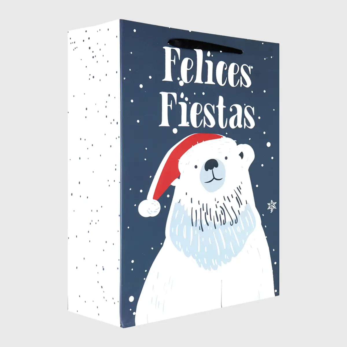 Bolsa de Regalo Navideña, Felices Fiesta, Oso Polar