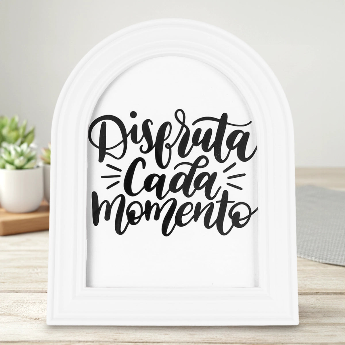 Portarretrato Ovalado, Color Blanco