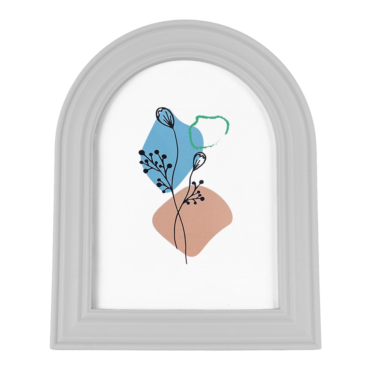 Portarretrato Ovalado, Color Gris