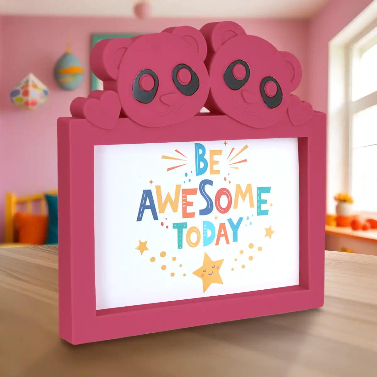 Portarretrato Panda, Color Fucsia