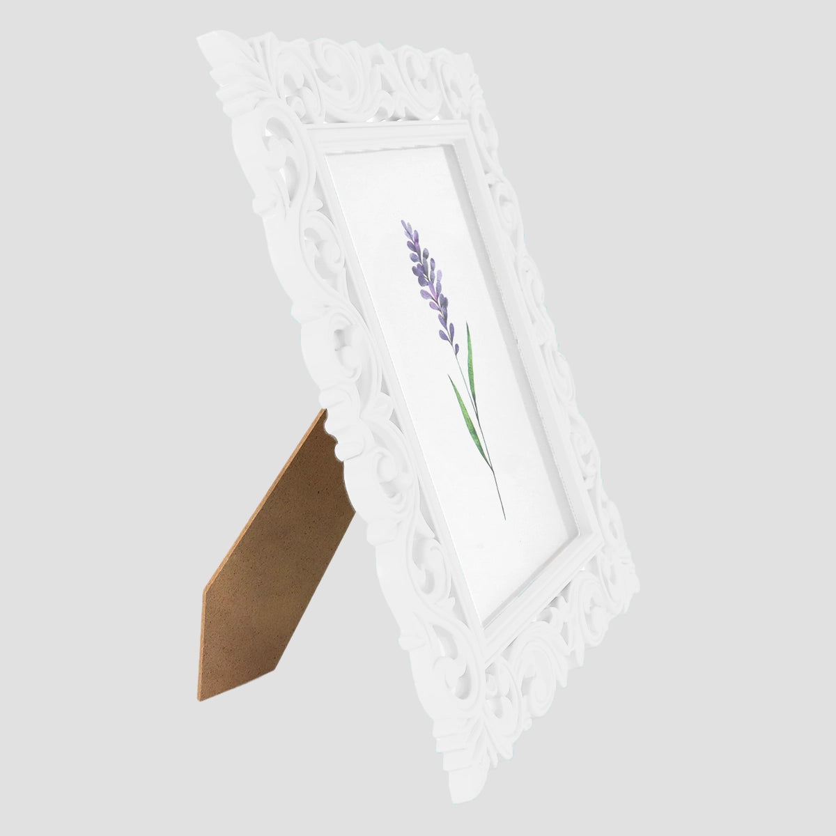 Portarretrato, Diseño Elegante, Color Blanco, 12x17 cm