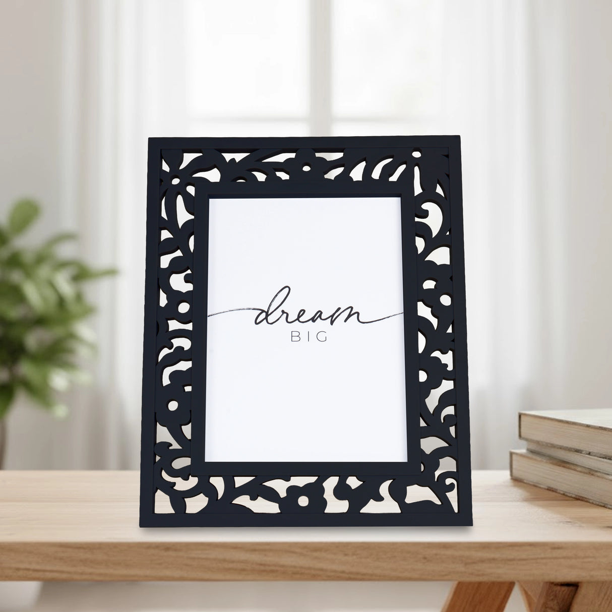 Portarretrato, Diseño Calado, Color Negro