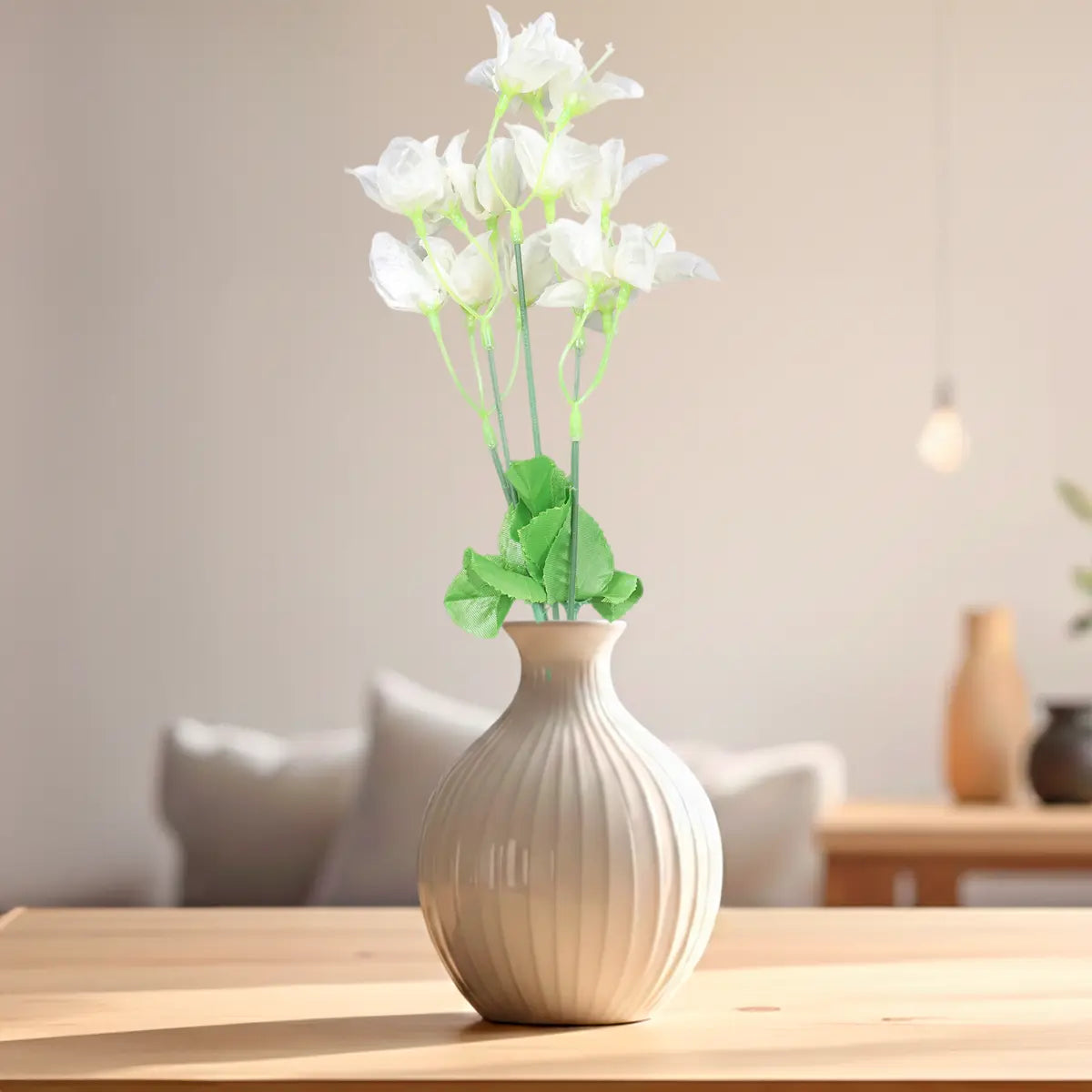 Ramo de Magnolia Artificial, Color Blanco