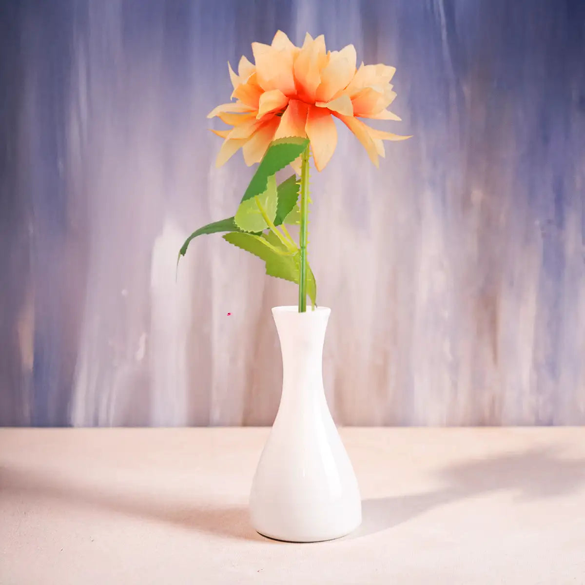 Dalia, Flor Artificial, Color Naranja