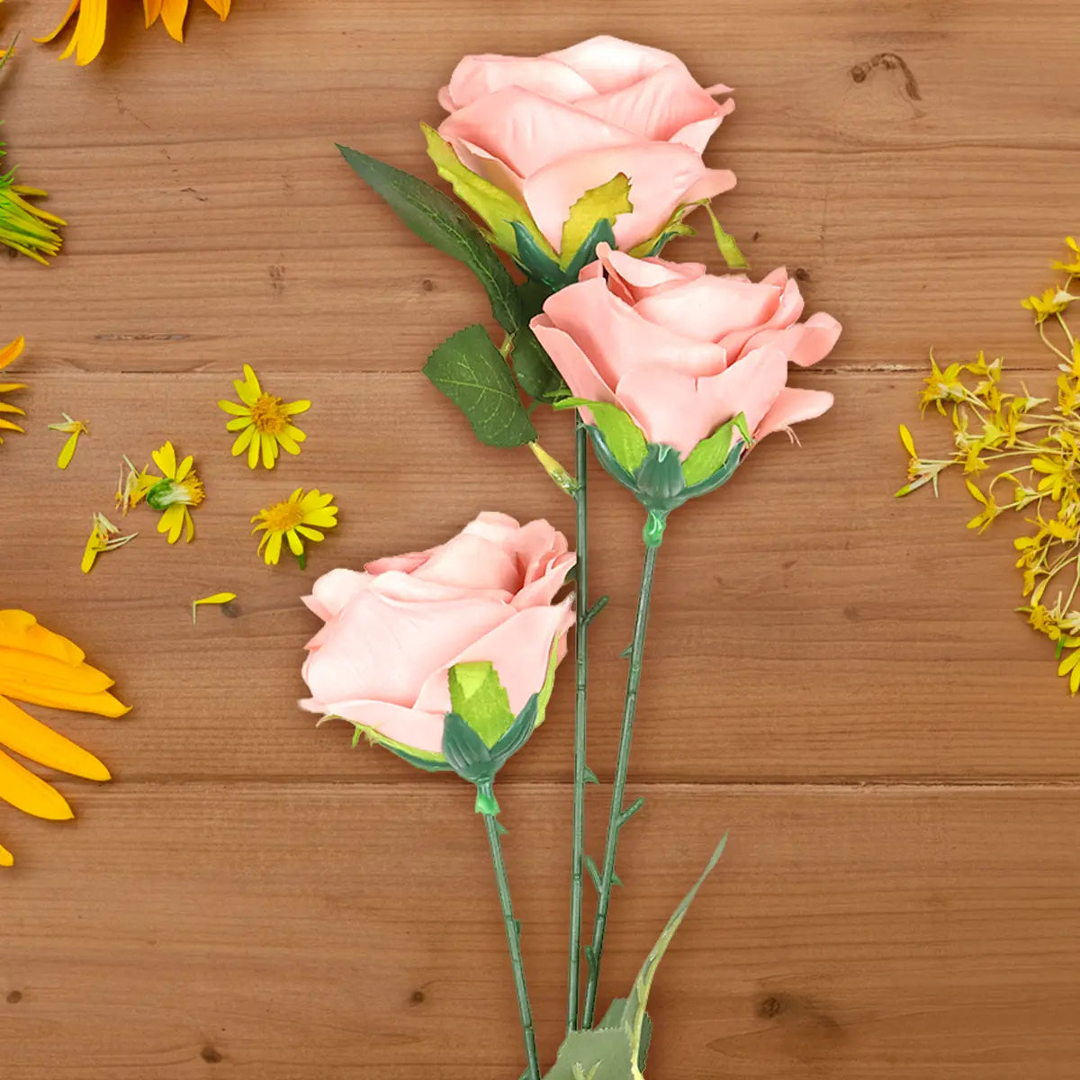 Rosa Artificial, 3 Flores