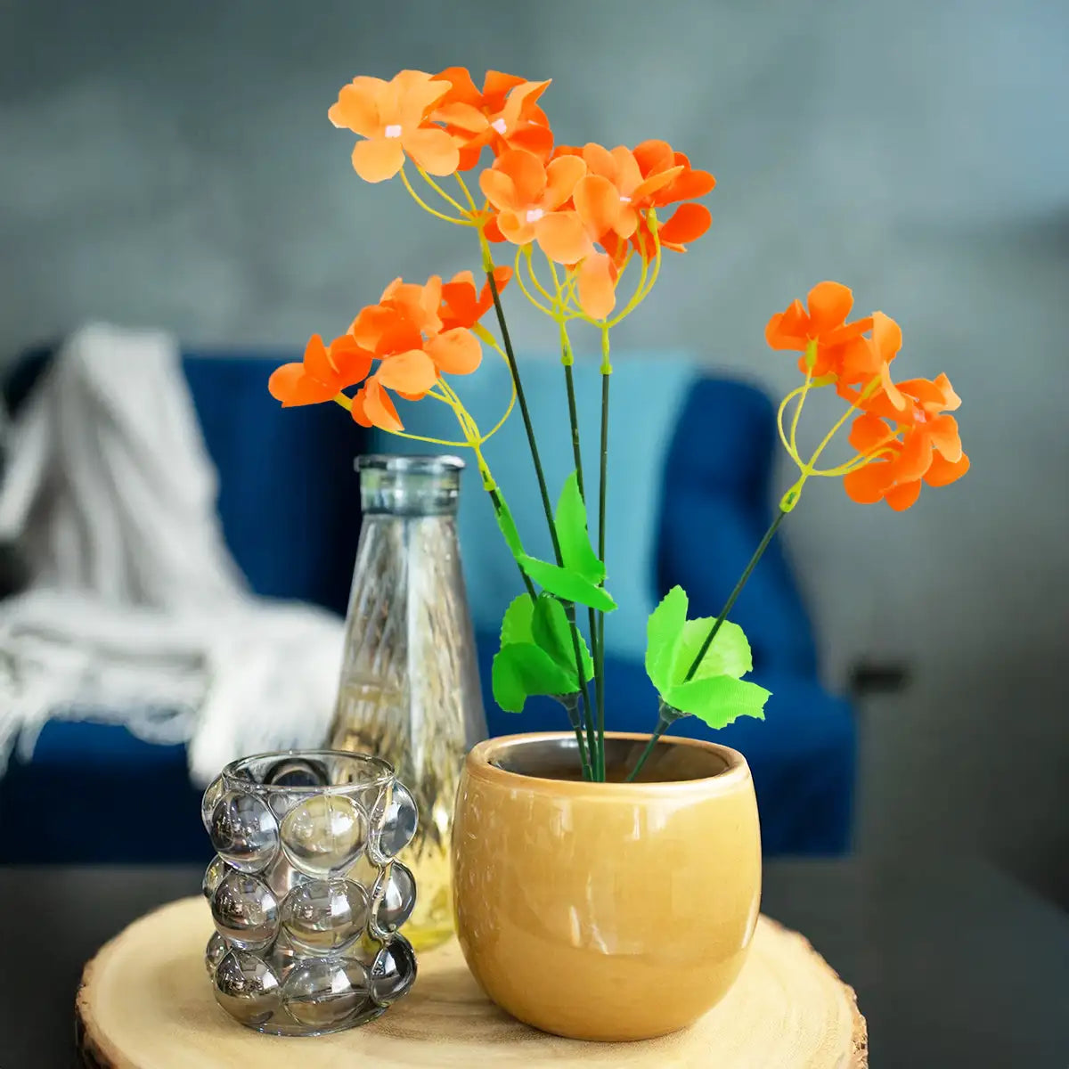 Flor Artificial Naranja