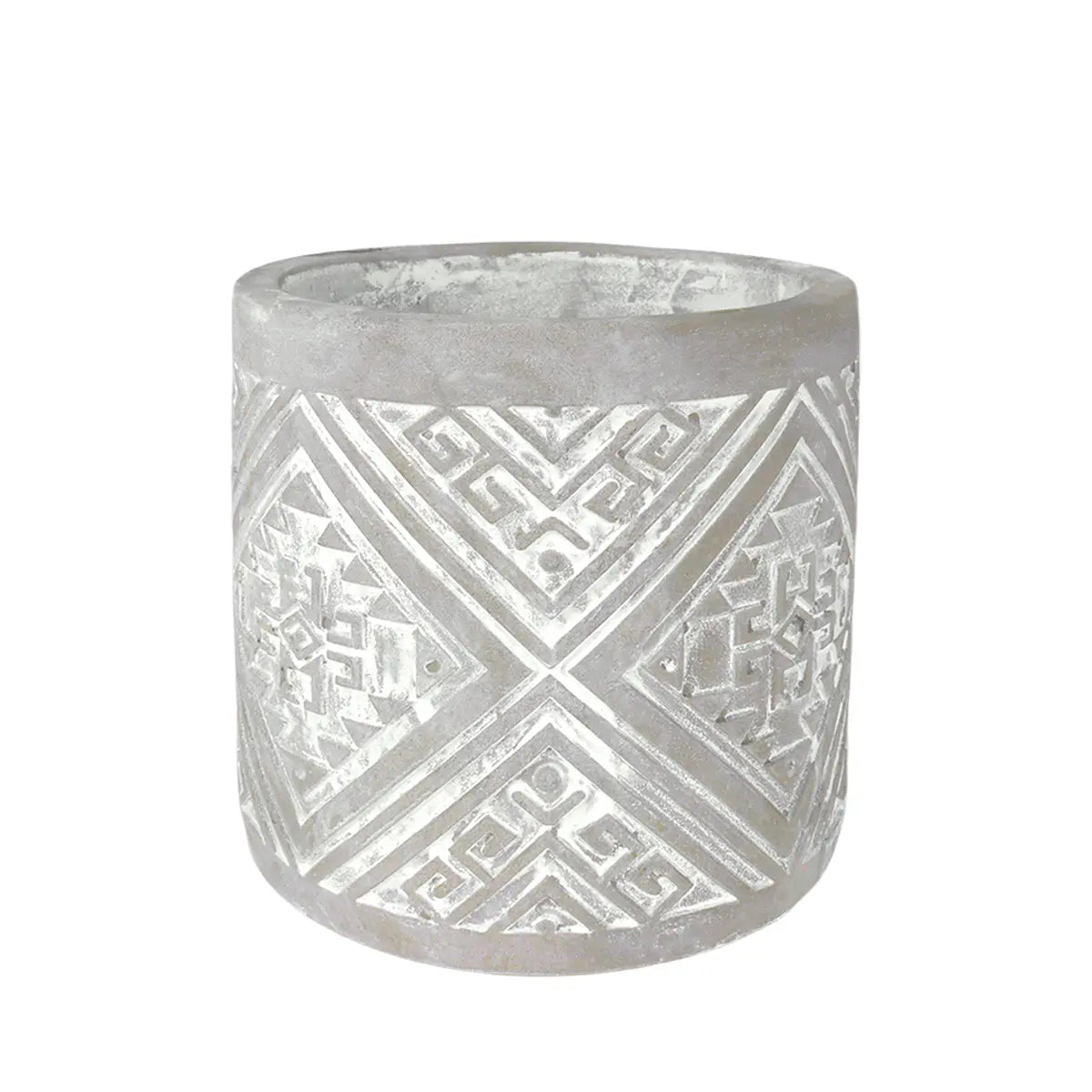 Maceta, Diseño Patrón, Color Gris